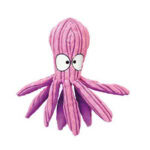 Kong Pulpo morado de peluche para perros de Kong disponible en Emperrados para cuidar a tu peludo.