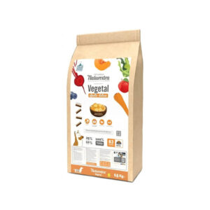 Vista frontal del empaque del Naturextra Vegetal Detox para perros de Emperrados.|Detalle de los ingredientes del producto Naturextra Vegetal Detox de Emperrados.