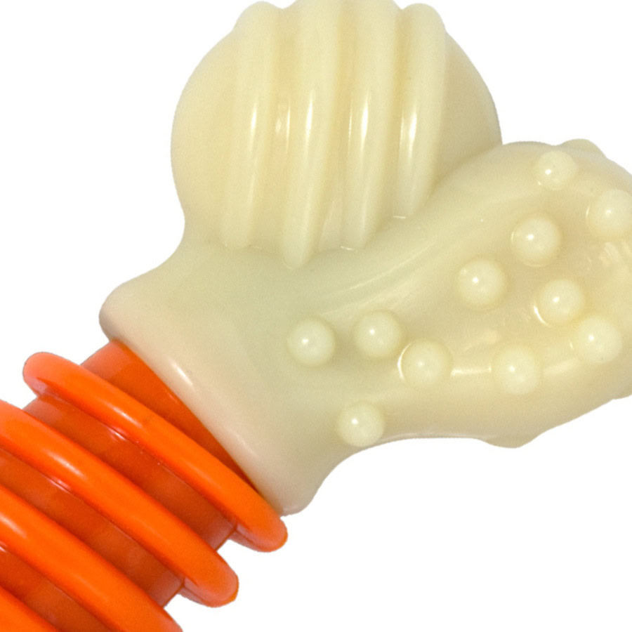 Imagen del empaque del Nylabone Hueso Mordedor Dental de Emperrados.