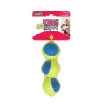 Imagen de una pelota resistente con chirriador diseñada para perros de la marca Emperrados.