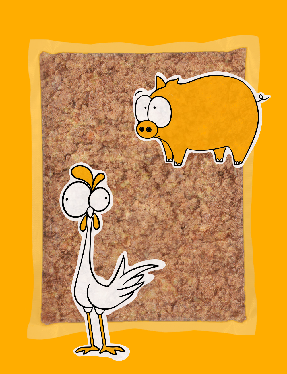 Pollo y Cerdo COCINADO de GUAU AND CAT disponible en Emperrados para cuidar a tu peludo.