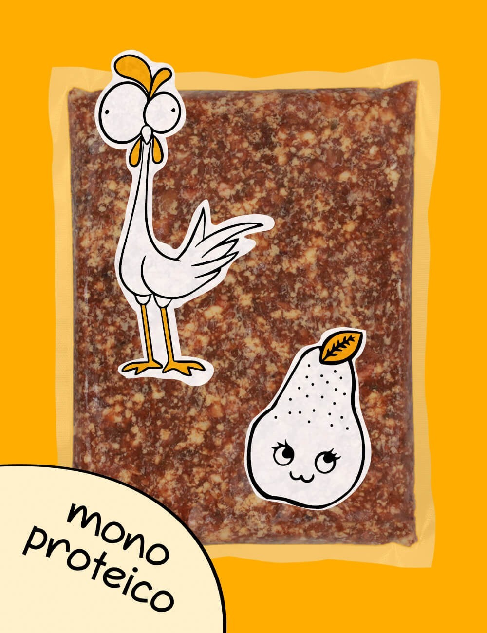 Pollo con Pera CRUDO de GUAU AND CAT disponible en Emperrados para cuidar a tu peludo.