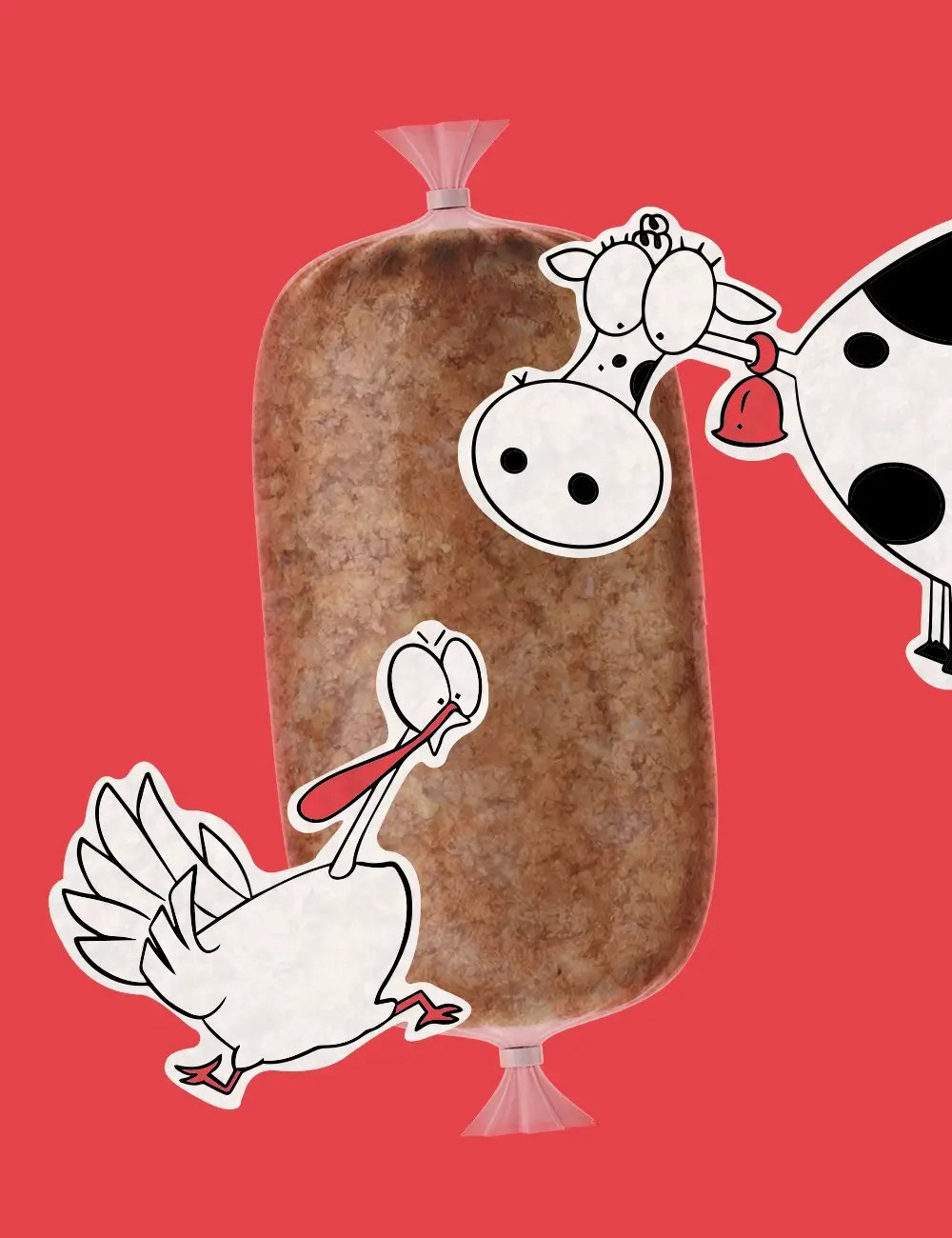 Ternera y Pavo 200g COCINADO de GUAU AND CAT disponible en Emperrados para cuidar a tu peludo.
