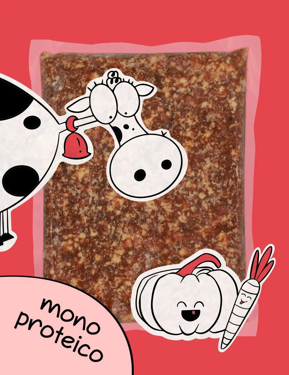 Ternera sin Hueso CRUDO de GUAU AND CAT disponible en Emperrados para cuidar a tu peludo.