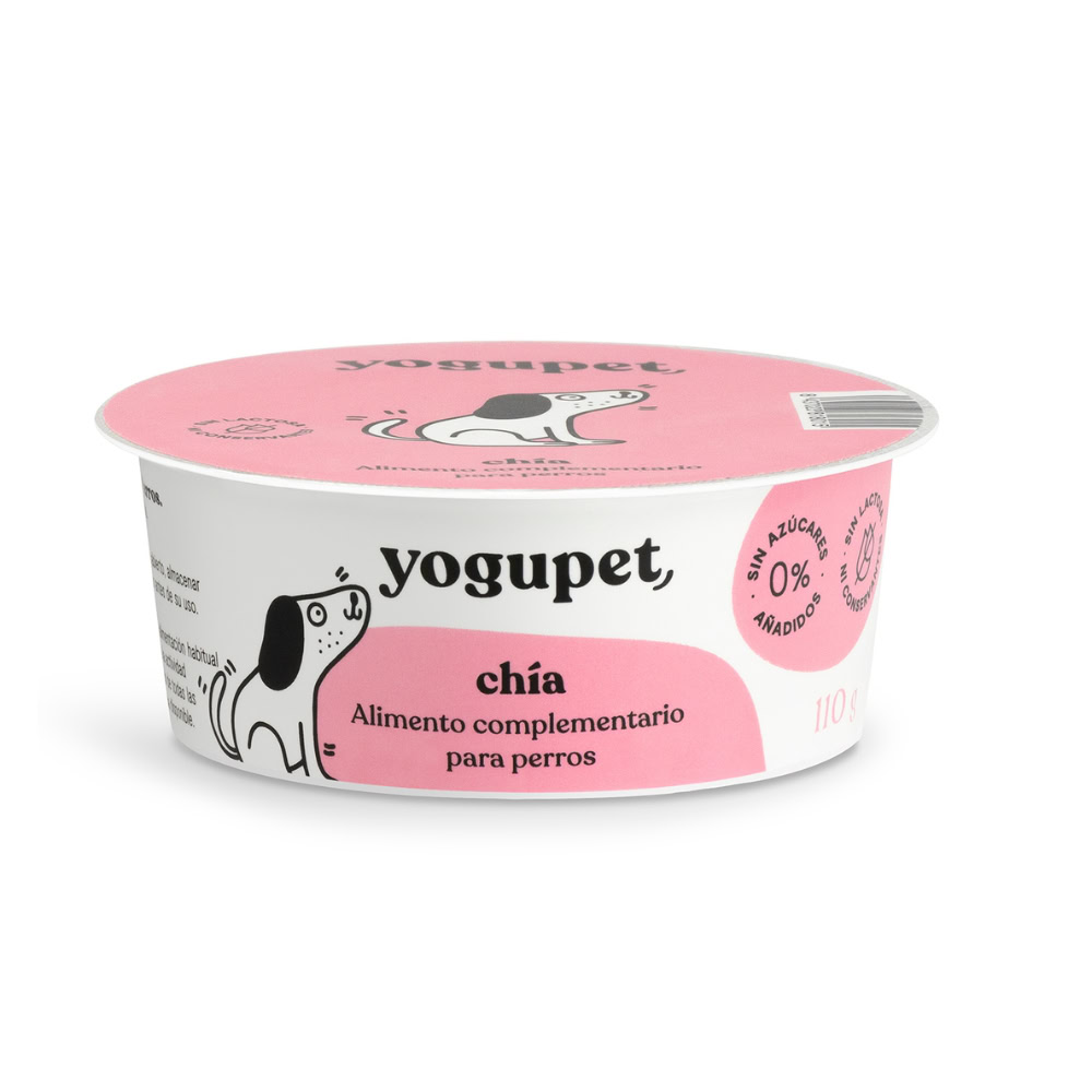 Yogupet Yogur con chia para perros de Yogupet disponible en Emperrados para cuidar a tu peludo.