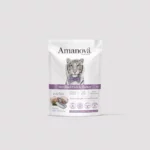 Amanova Comida Completa HÚMEDA PESCADO Y PAVO 85 g para Gatos Esterilizados