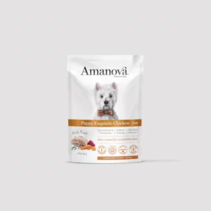 Amanova Comida Completa HÚMEDA PUPPY Exquisite Chicken/POLLO para Perros Cachorros