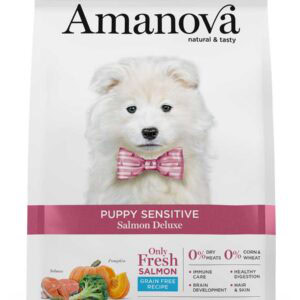 Amanova Pienso PUPPY Sensitive SALMÓN Y CALABAZA para Perros Cachorros