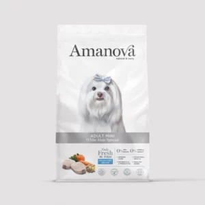 Amanova Pienso MINI WHITE HAIR (Pelo Blanco) para Perros Adultos