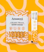Amanova Snack Cremoso sabor POLLO (Creamy Treats) 6uds x 15g para Gatos