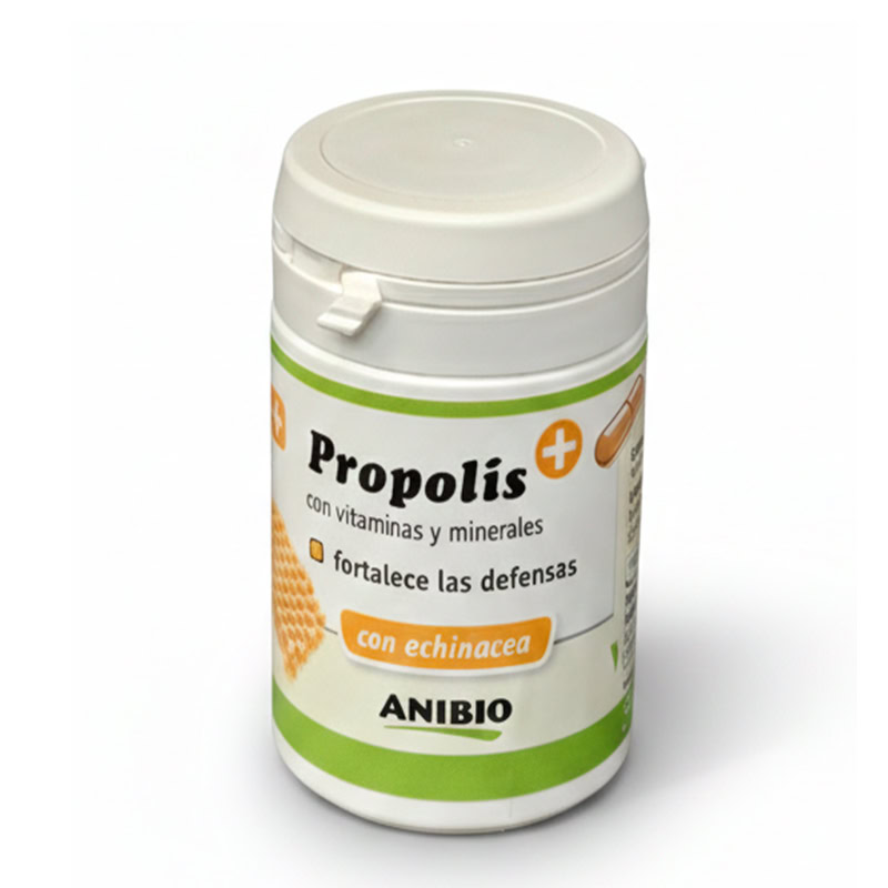 Anibio Suplemento Própolis - Refuerzo Sistema Inmune 60 cápsulas para Perros de Anibio disponible en Emperrados para cuidar a tu peludo.