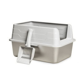 Gloria Fresh Cat Litter Box– ARENERO de Acero Inoxidable para Gatos