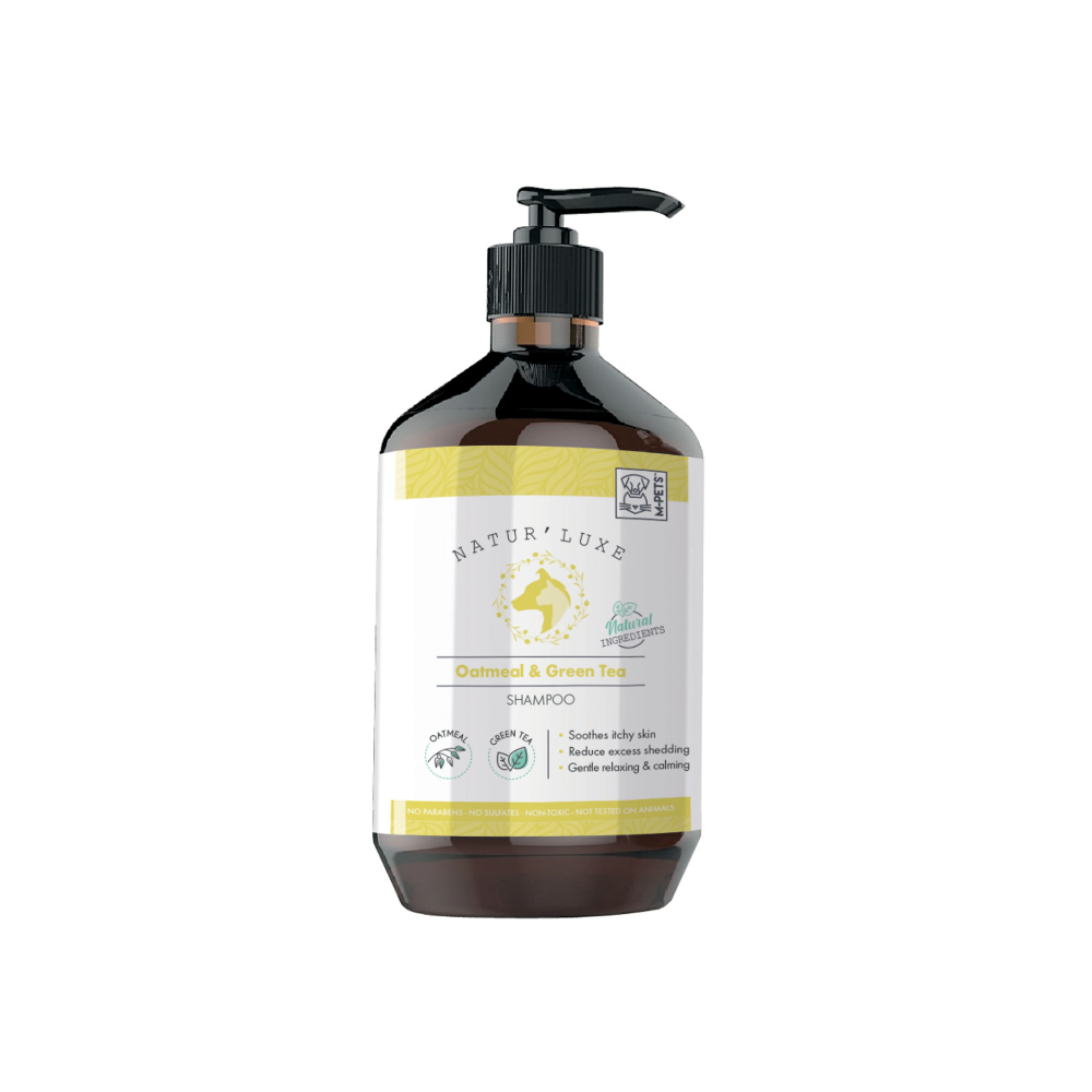 M-Pets Champú NATUR'LUXE Avena / Té verde 500 ml para Perros de M-Pets disponible en Emperrados para cuidar a tu peludo.