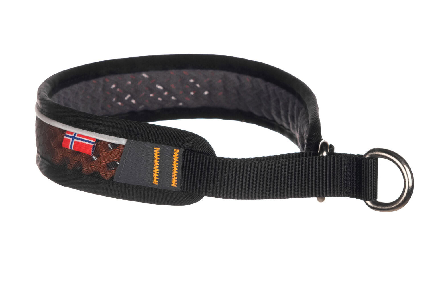 Non-Stop Rock Collar 2.0 / Collar Técnico NEGRO Y NARANJA para Perros de Non-Stop disponible en Emperrados para cuidar a tu peludo.