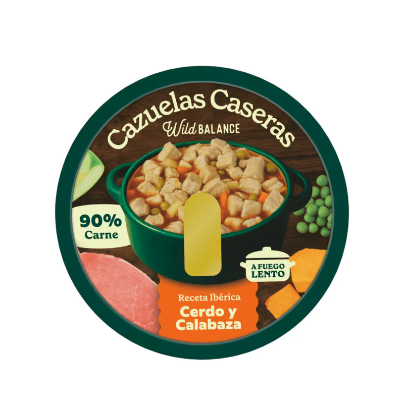 Wild Balance Comida HÚMEDA Completa - CAZUELA Casera Cerdo y Calabaza 280 g para Perros de Wild Balance disponible en Emperrados para cuidar a tu peludo.