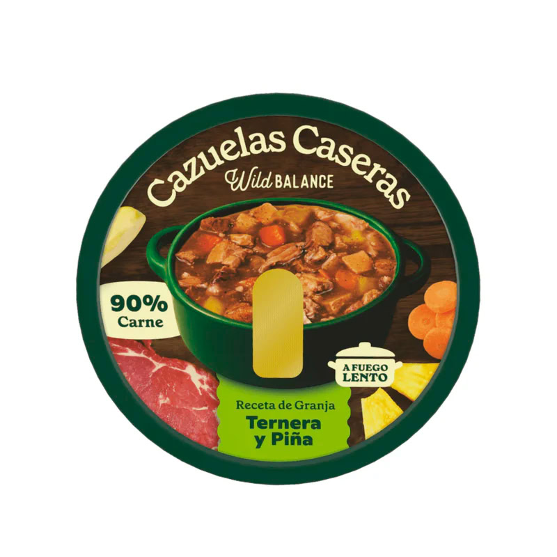 Wild Balance Comida HÚMEDA Completa - CAZUELA Casera Ternera y Piña 280 g para Perros de Wild Balance disponible en Emperrados para cuidar a tu peludo.