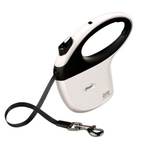 Flexi Correo Extensible ONE FOR ALL Blanco/Negro 5 m - Hasta 30 kg para Perros de Flexi disponible en Emperrados para cuidar a tu peludo.