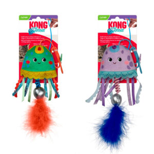 Kong Juguete MEDUSA + Cordón elástico con Bola y Pluma 6