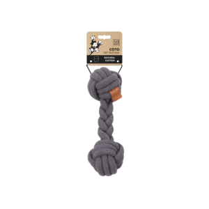 M-Pets Juguete Pelota de Cuerda Dúo COTO (algodón natural) 28 cm para Perros de M-Pets disponible en Emperrados para cuidar a tu peludo.