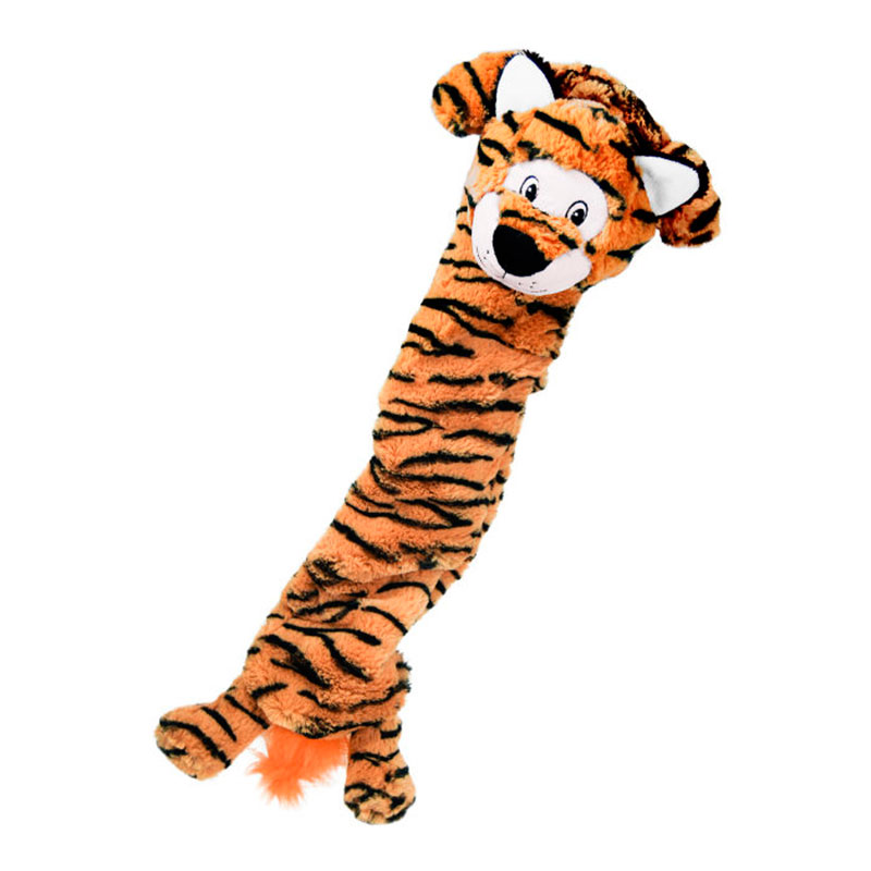 Kong Peluche TIGRE JUMBO STRETCHEZZ (sonido crujiente) T.XL para Perros de Kong disponible en Emperrados para cuidar a tu peludo.