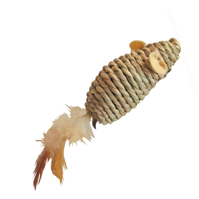 Gloriapets Juguete Ratón de Seagrass y plumas ratón para Gatos de Gloriapets disponible en Emperrados para cuidar a tu peludo.