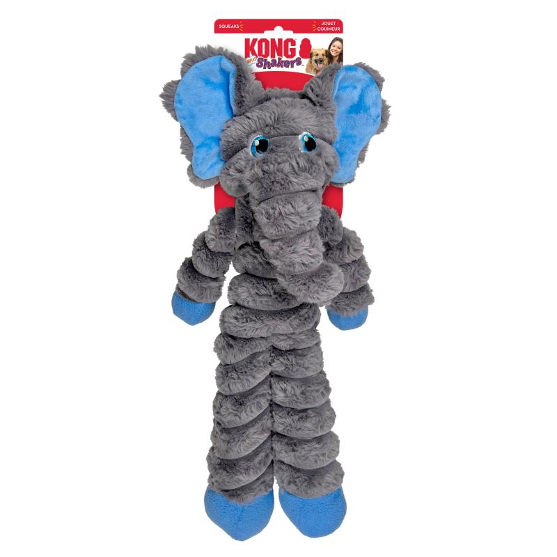 Kong Peluche ELEFANTE CRUMPLERS SHAKERS con Sonido y Crujido  (T.XL 54