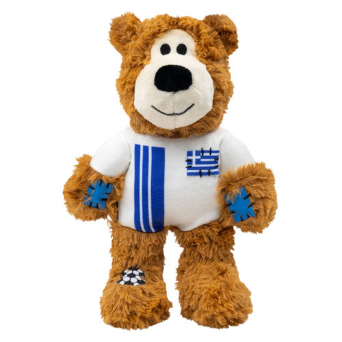 Kong Peluche OSO Deportivo GRECIA con sonido y nudos internos (Wild Knots Sport) T.M para Perros de Kong disponible en Emperrados para cuidar a tu peludo.