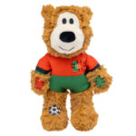 Kong Peluche OSO Deportivo PORTUGAL con sonido y nudos internos (Wild Knots Sport) T.M para Perros de Kong disponible en Emperrados para cuidar a tu peludo.