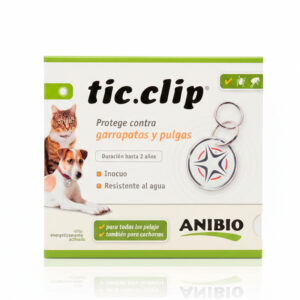 Carga bioenergética contra Pulgas y Garrapatas para Perros y Gatos de Anibio disponible en Emperrados para cuidar a tu peludo.