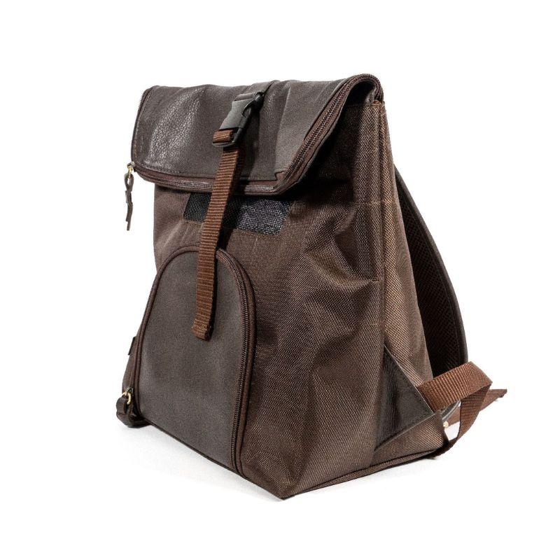 Gloriapets MOCHILA Ullasa (de Piel Natural) Marrón 35x31x20 cm para llevar Perros o Gatos de Gloriapets disponible en Emperrados para cuidar a tu peludo.