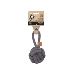 M-Pets Pelota con Cuerda COTO (algodón natural) para Perros de M-Pets disponible en Emperrados para cuidar a tu peludo.
