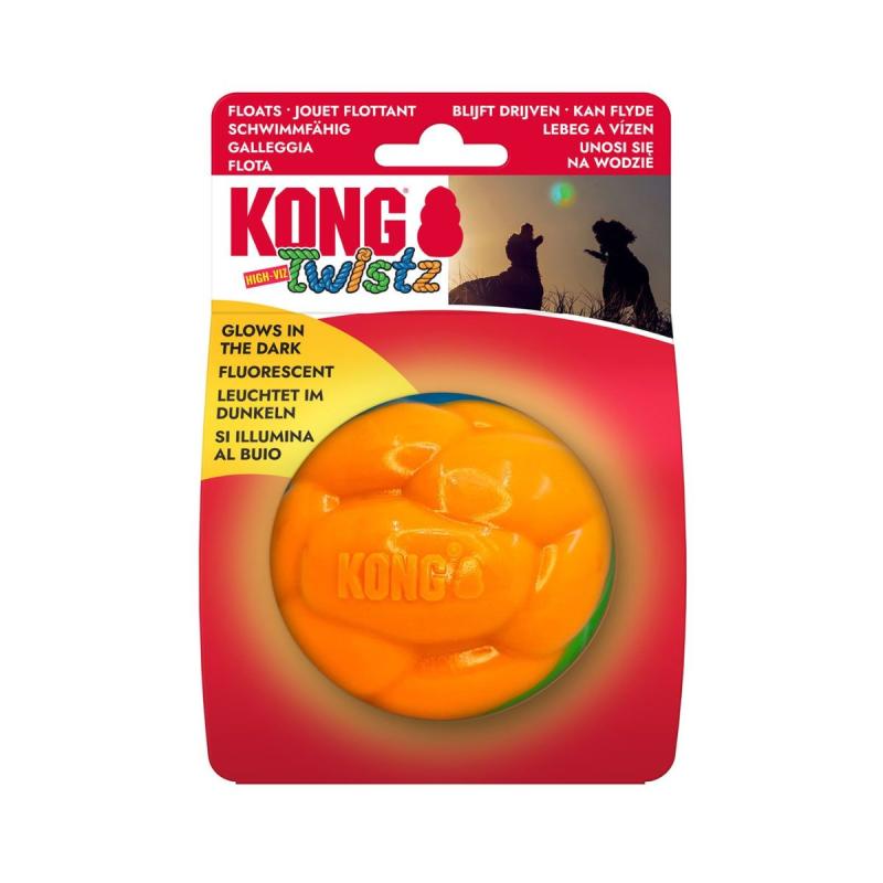 Kong Juguete PELOTA TWISTZ high-viz Ball - Reflectante Flotante T.L (8