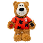 Kong Peluche OSO Deportivo CANADA con sonido y nudos internos (Wild Knots Sport) T.M para Perros de Kong disponible en Emperrados para cuidar a tu peludo.