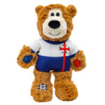 Kong Peluche OSO Deportivo INGLATERRA con sonido y nudos internos (Wild Knots Sport) T.M para Perros de Kong disponible en Emperrados para cuidar a tu peludo.