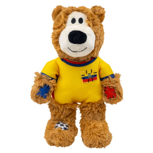 Kong Peluche OSO Deportivo ECUADOR con sonido y nudos internos (Wild Knots Sport) T.M para Perros de Kong disponible en Emperrados para cuidar a tu peludo.