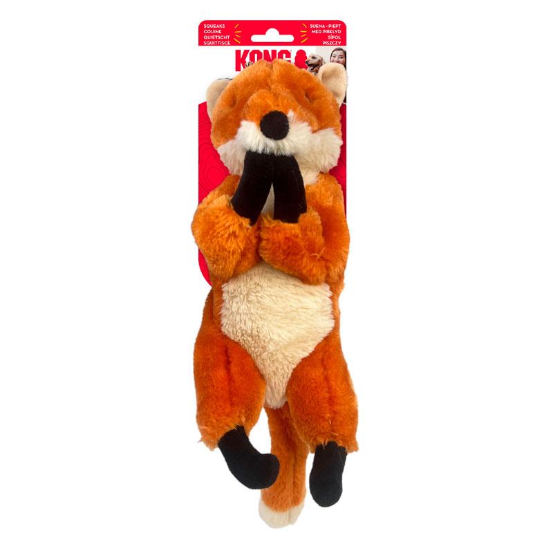 Kong Peluche ZORRO Wild Low Stuff Fox (con sonido)  T.M para Perros de Kong disponible en Emperrados para cuidar a tu peludo.