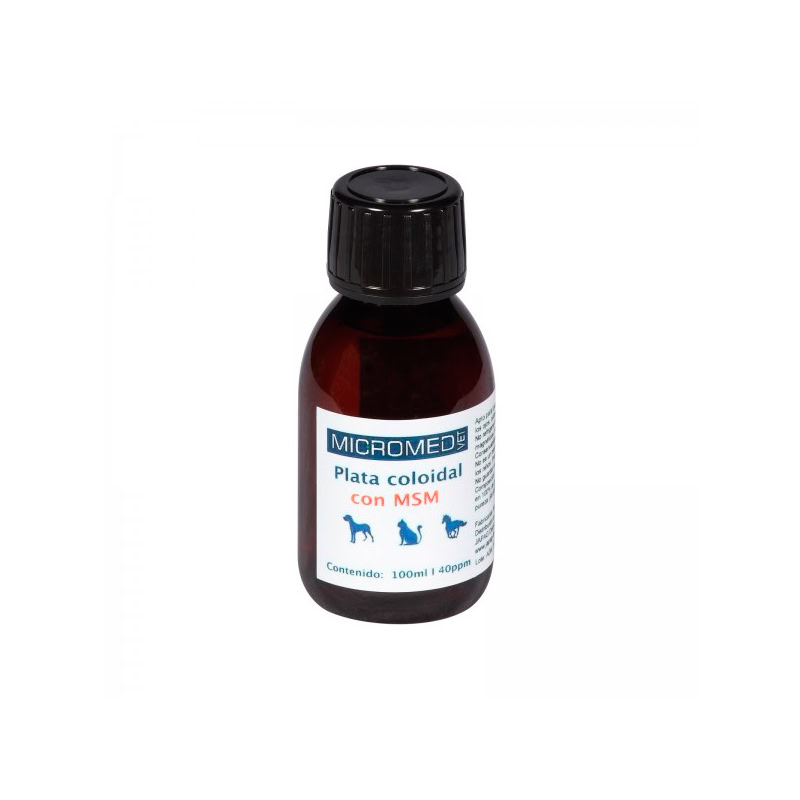 Micromed Plata Coloidal + MSM 100 ml para Perros y Gatos de Micromed disponible en Emperrados para cuidar a tu peludo.