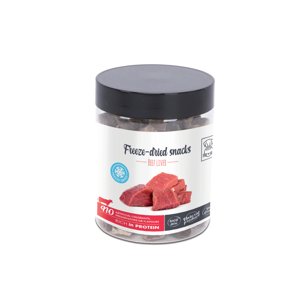 M-Pets Snack Liofilizado Hígado de Buey 50 g de M-Pets disponible en Emperrados para cuidar a tu peludo.
