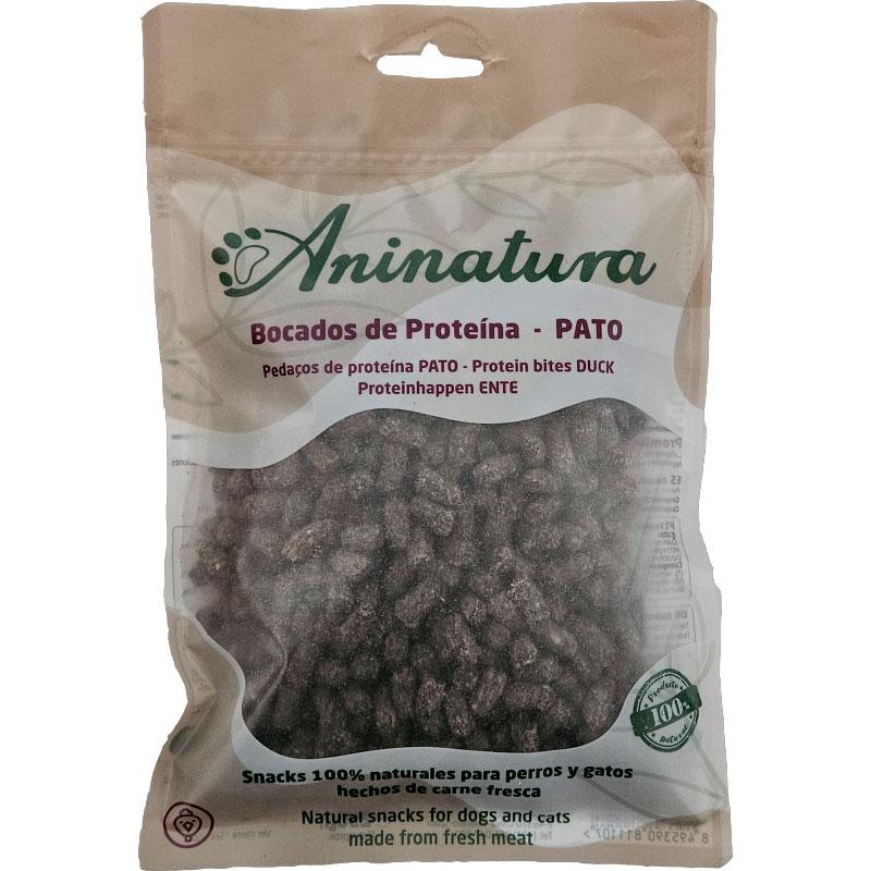 Aninatura Snacks Bocados Proteína de PATO 250 g para Perros de Aninatura disponible en Emperrados para cuidar a tu peludo.