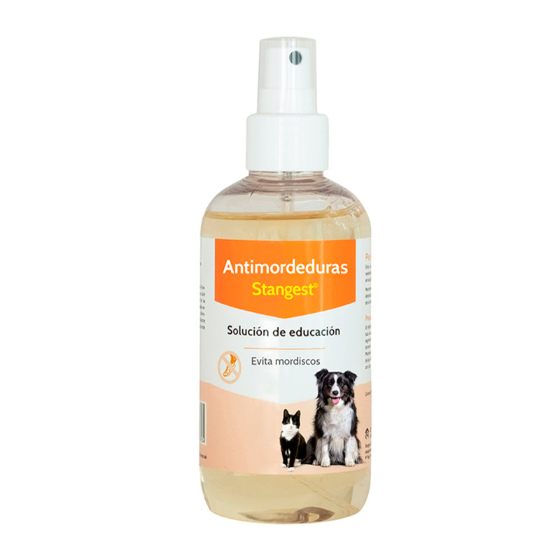 Stangest Spray Stanvet ANTIMORDEDURAS Objetos 200 ml para Perros y Gatos de Stangest disponible en Emperrados para cuidar a tu peludo.