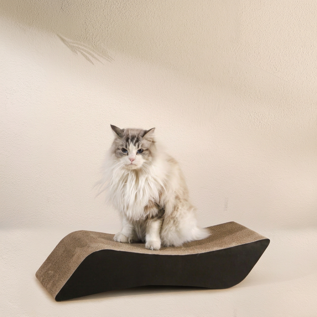 M-Pets Rascador de Cartón TAMPA 73x27x22cm para Gatos - Imagen 4