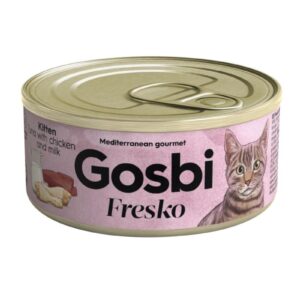 Gosbi Fresko Lata ATUN/POLLO Y LECHE - Alimento Húmedo - 70 g para  Gatos de Gosbi disponible en Emperrados para cuidar a tu peludo.