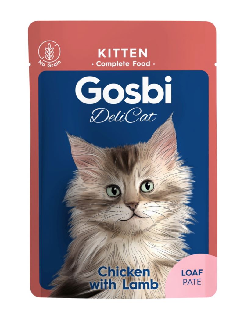 Gosbi DELICAT CHICKEN/LAMB (Pollo/Cordero) - Alimento Húmedo - 70 g para Gatitos de Gosbi disponible en Emperrados para cuidar a tu peludo.