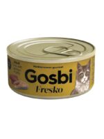 Gosbi Fresko Lata ATUN/SALMON - Alimento Húmedo - 70 g para Gatos Adultos de Gosbi disponible en Emperrados para cuidar a tu peludo.