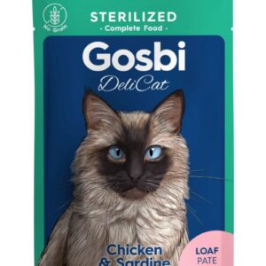 Gosbi DELICAT CHICKEN/SARDINE (Pollo/Sardina) - Alimento Húmedo - 70 g para Gatos Esterilizados de Gosbi disponible en Emperrados para cuidar a tu peludo.