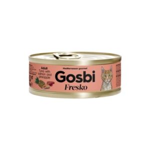 Gosbi Fresko Lata ATÚN CON SALMÓN  - Alimento Húmedo - 70 g para Gatos Adultos de Gosbi disponible en Emperrados para cuidar a tu peludo.
