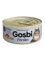 Gosbi Fresko Lata TERNERA/POLLO Y VERDURAS - Alimento Húmedo - 70 g para Gatos Esterilizados de Gosbi disponible en Emperrados para cuidar a tu peludo.