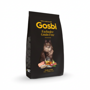 Gosbi Pienso EXCLUSIVE GRAIN FREE (Sin Cereales) Duck & Fish (Pato y Pescado) para Gatos Esterilizados