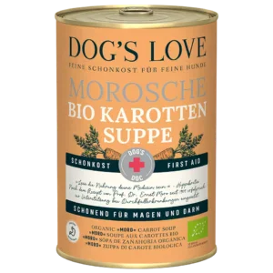 Dog´s Love Lata SOPA de MORO (Zanahoria) - Ayuda a la Flora Intestinal - 400 g para Perros