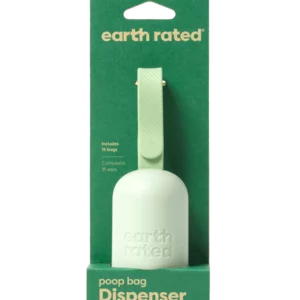 Earth Rated DISPENSADOR Bolsas Higiénicas (poop bag) con 15 bolsas para Perros